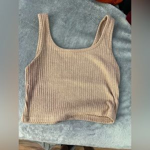 Brown Crop top, size medium, unsure brand